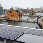 One of the microgrids anaylzed was for the floating community of Schoonschip in Amsterdam.