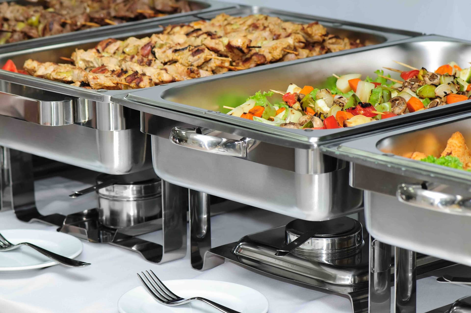 4659177 - banquet table with chafing dish heaters